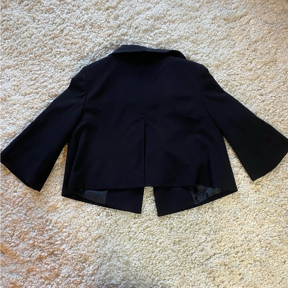 Vintage Black Cropped Jacket - image 3
